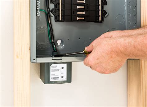 breaker box electrical surge protection|residential whole house surge protector.